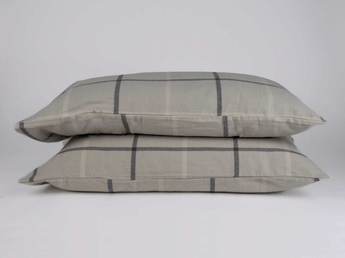 Buy Flannel Pair Pillowcases Standard Online In Australia Organic Nest